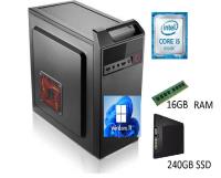 PCPRO I5-4590 3.GHZ 16GB 240GB SSD ONB-VGA WIN11 Masaüstü Ofis Bilgisayar - 1
